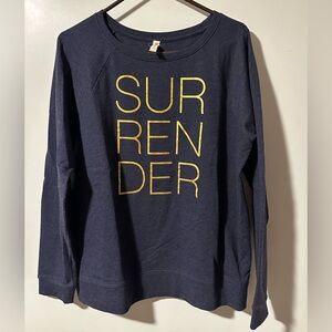 Lucy Navy Blue Graphic Sweatshirt
